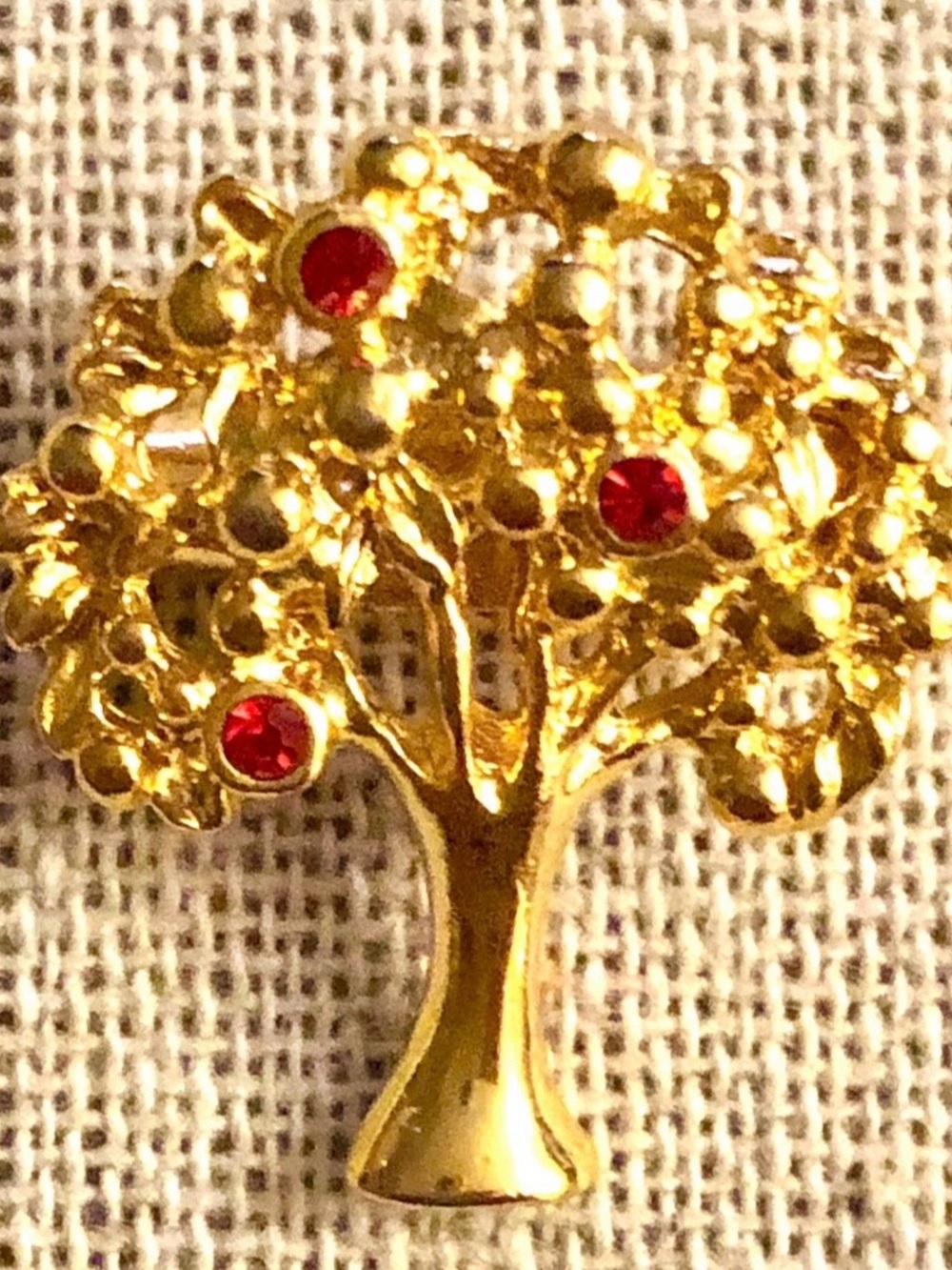 *Rare Find* Vintage Broche Francês HEGOR Golden Tree Brooch/Pin
